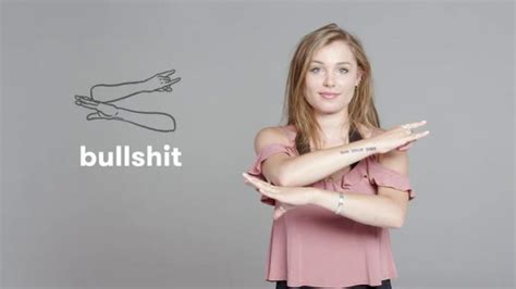 bull shit sign language|Profanity in American Sign Language .